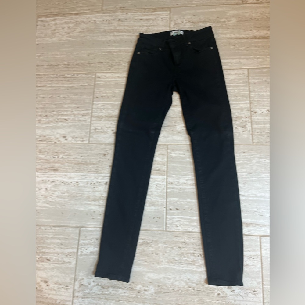 Black Paige skinny jeans. Size 25.